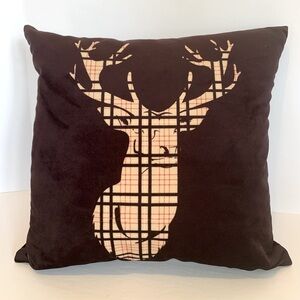 Coast & Valley Deer Lodge Cabin Throw Pillow